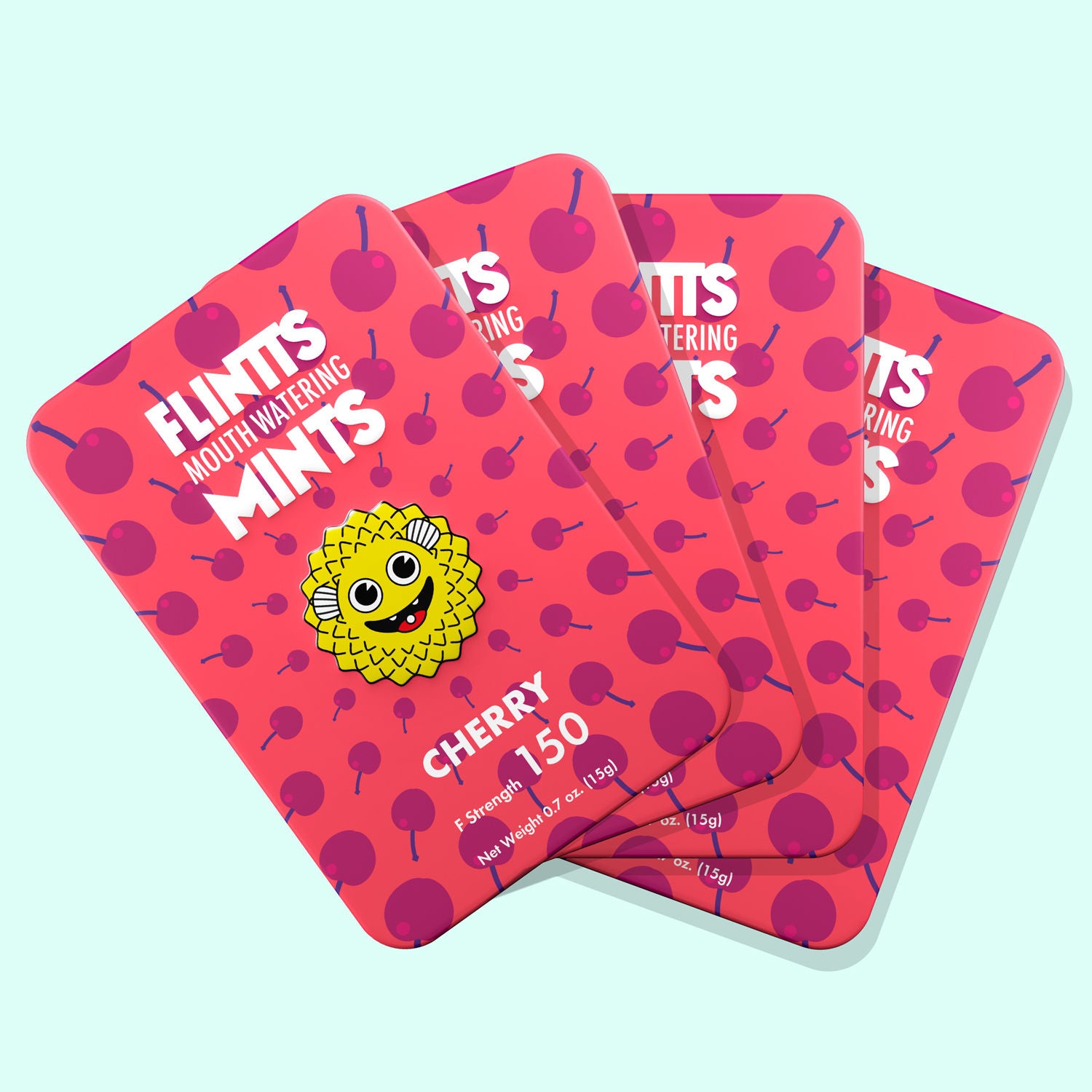 Flintts Cherry Mouth Watering Mints for Adult Intimacy Care Oral Gels & Sprays