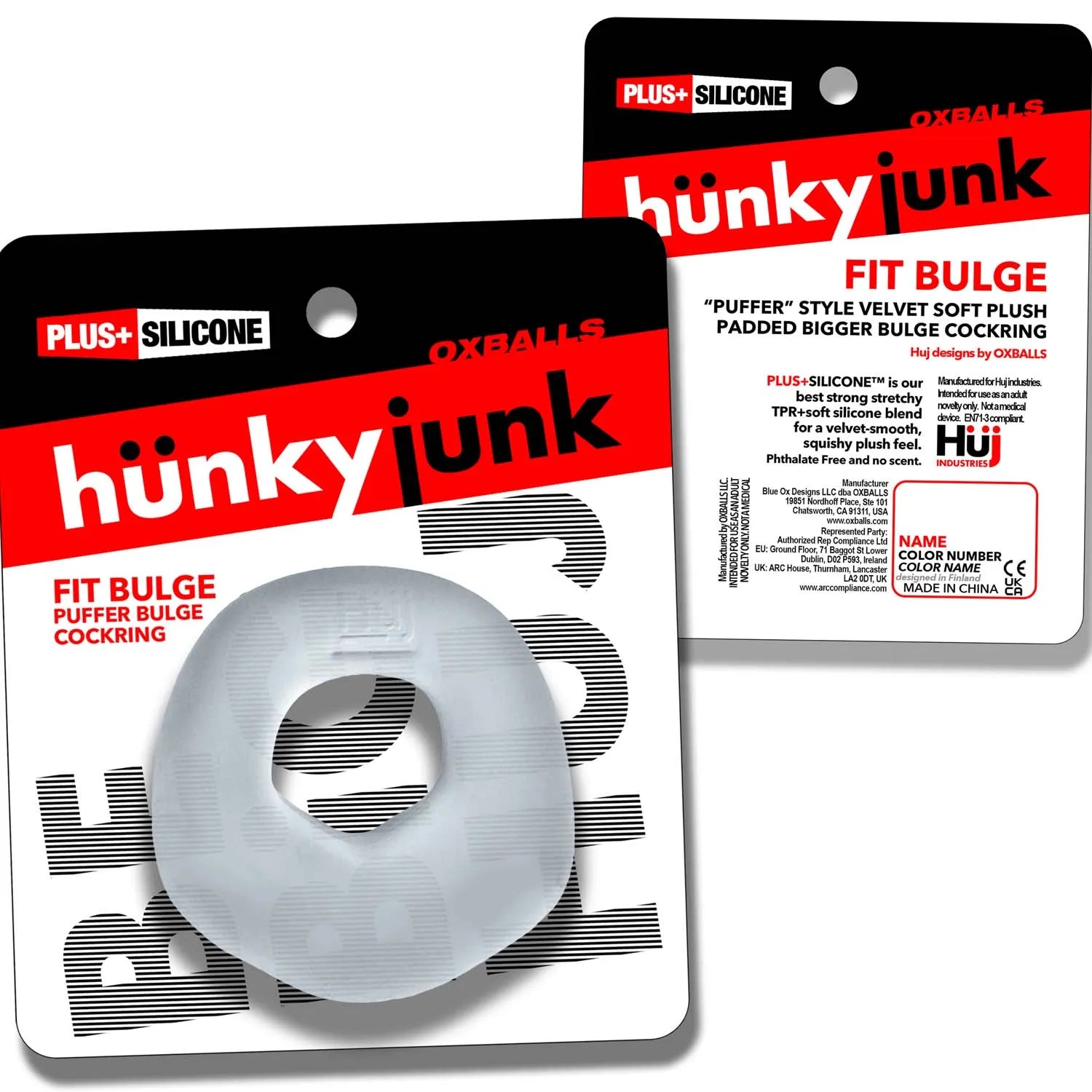 Fit Bulge Hung-Style Cockring Clear Steam > Cock Ring > Single