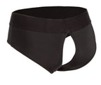 Boundless Backless Brief (Black) – Comfortable Harness Brief > Dildos > Strap On Harnesses