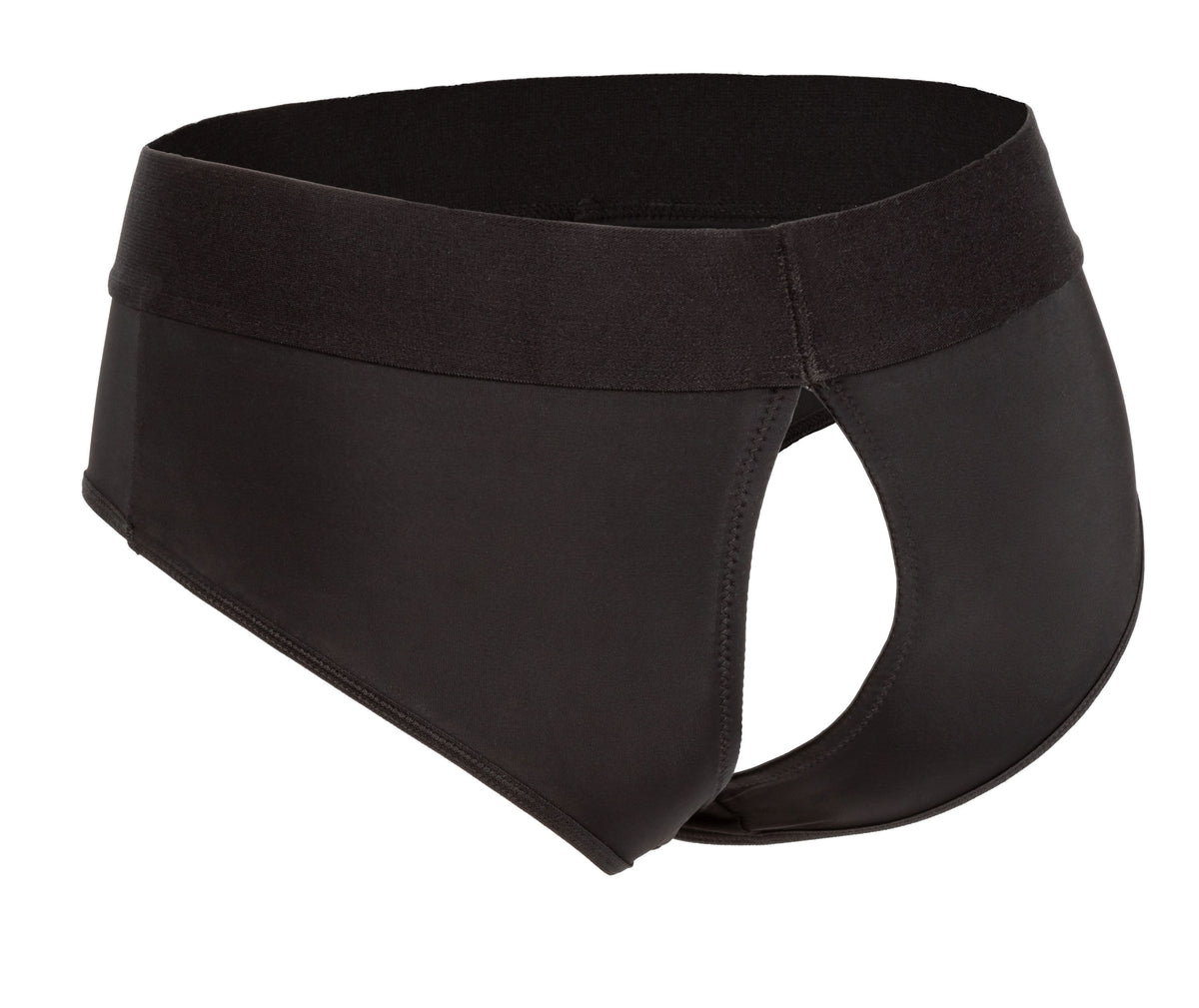 Boundless Backless Brief (Black) – Comfortable Harness Brief > Dildos > Strap On Harnesses