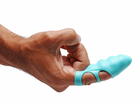 Ripples Finger Bang-Her Teal Vibrator Discreet Adult Toy BULLETS