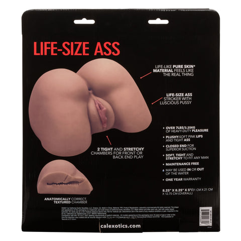 Stroke It Life Size Ass Masturbator Realistic Flesh Brown Default Title Assturbators