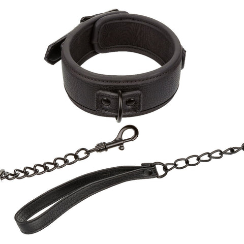Nocturnal Collection Black Collar and Leash Set for Adults > Bondage Gear > Collars
