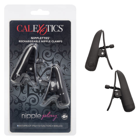 Vibrating Black Nipplettes Nipple Clamps For Pleasure Nipple Clamps