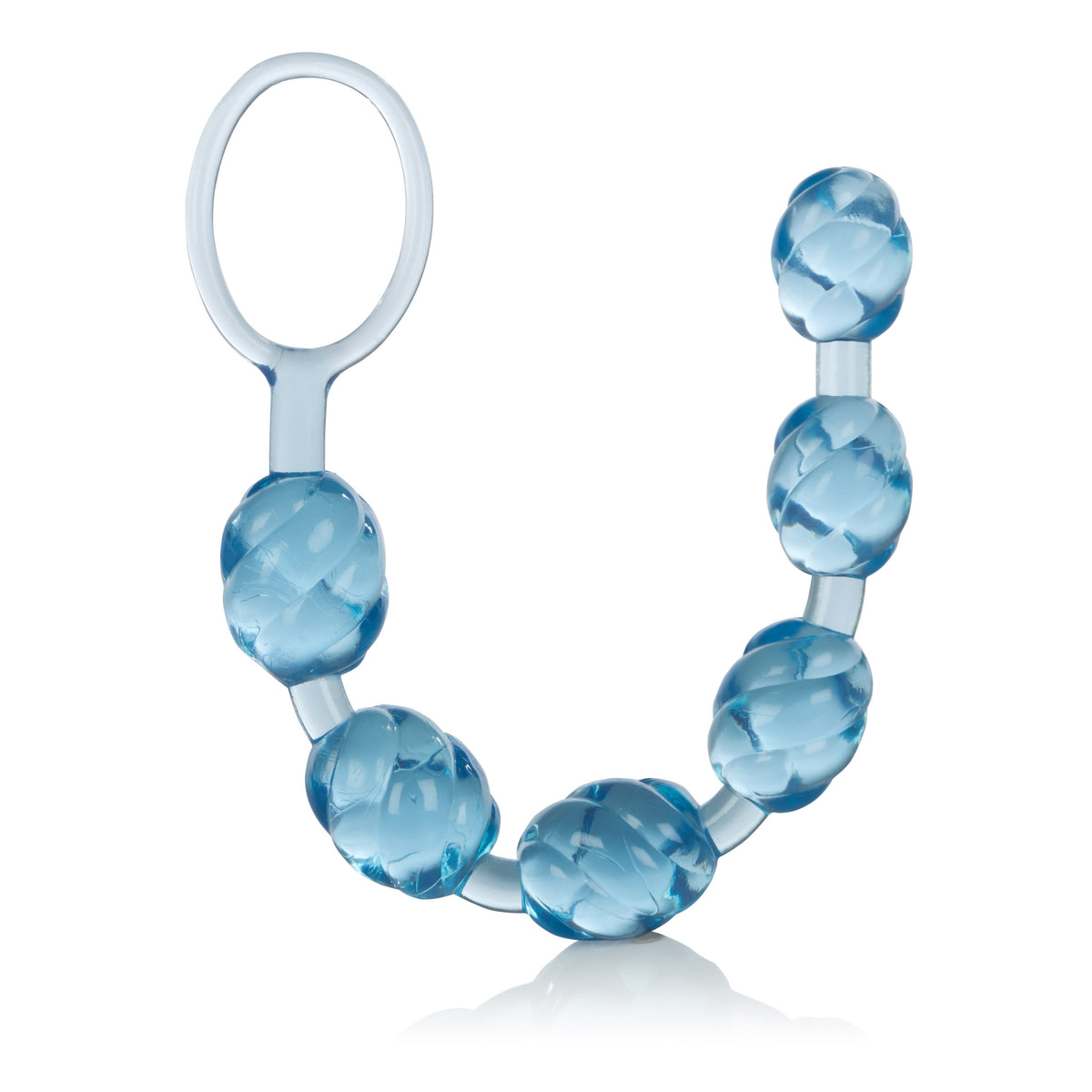 CalExotics Blue Swirl Pleasure Beads Flexible Anal Toy > Anal Range > Anal Beads