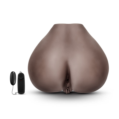 Blush Hot Chocolate Sweet Rose Life Size Vibrating Masturbator Brown Assturbators