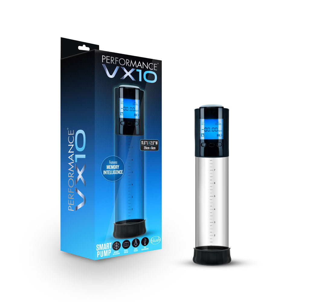 Performance Vx10 Smart Pump (Clear) – Vacuum Pump > Pumps > Penis Pumps Electric