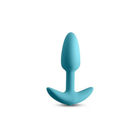 Techno Trance Blue 10.9 cm USB Rechargeable Butt Plug App Control Butt Plugs - Vibrating