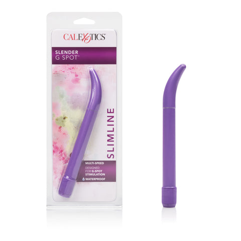 CalExotics Pink Slender 7 Inch G-Spot Massager Vibrator Purple Vibrators - G Spot