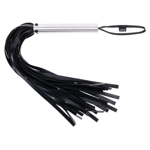 Edge Flogger Whip with Metal Handle for Impact Play Whips & Paddles