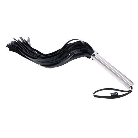 Edge Flogger Whip with Metal Handle for Impact Play Whips & Paddles