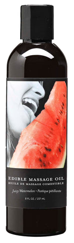 Edible Massage Oil Juicy Watermelon Flavored 237 ml Bottle Massage Oil