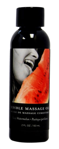 Edible Massage Oil Juicy Watermelon Flavored 59ml Bottle Secondary image