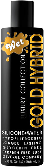 Wet Gold Hybrid Water Silicone Blend – Hypoallergenic Lubricant 9 Fl Oz Default Title > Lube > Hybrid