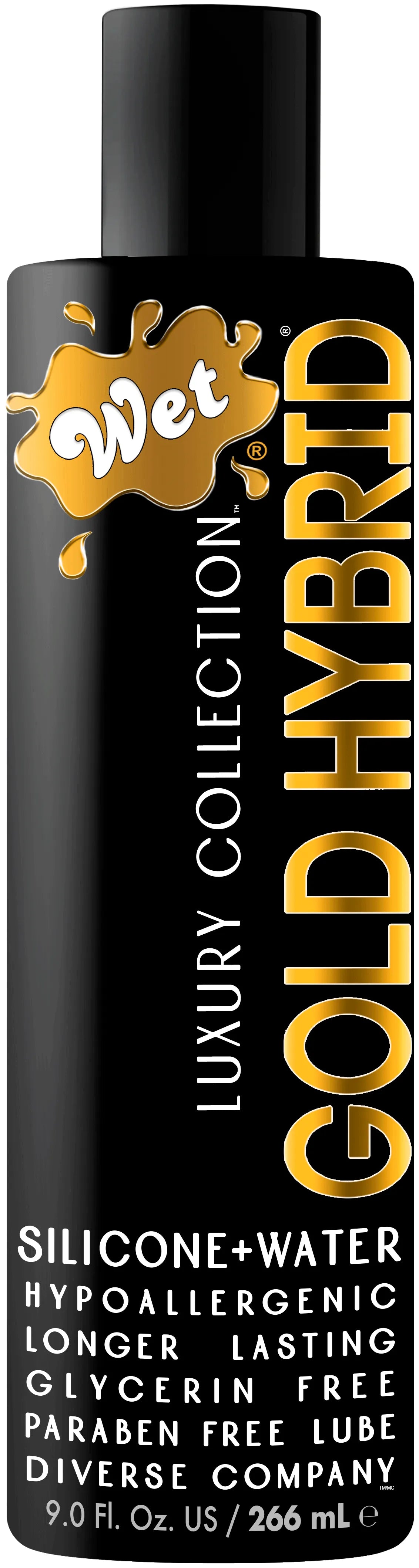 Wet Gold Hybrid Water Silicone Blend – Hypoallergenic Lubricant 9 Fl Oz Default Title > Lube > Hybrid