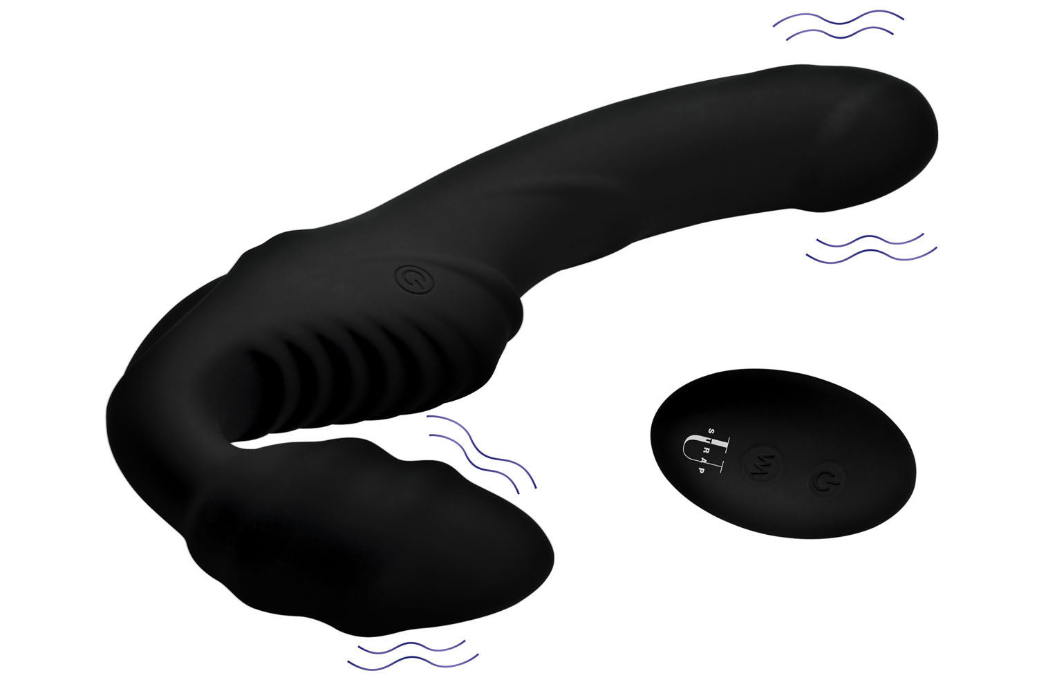 Pro Rider 9x Strapless Vibrating Silicone Strap On With Remote > Realistic Dildos and Vibes > Strapless Strap Ons