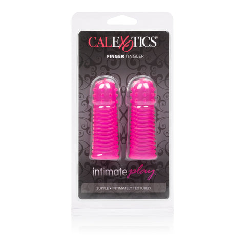 Intimate Play Finger Tingler (Pink) – Flexible Ribbed Teaser Set Finger Stimulator