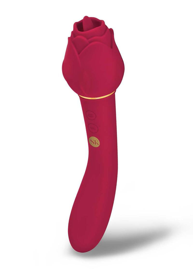 Secret Kisses Rosegasm Lingo 20.3cm Dual-ended Stimulator > Sex Toys For Ladies > Rose Stimulators