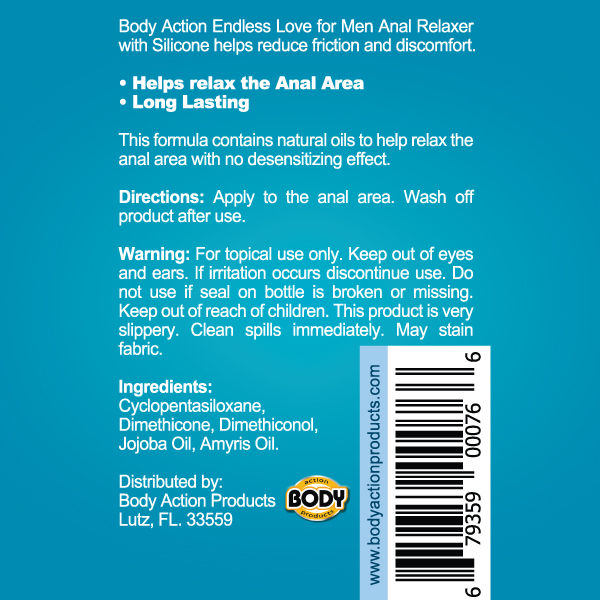 Endless Love Stay Hard Water Based Lubricant for Men 1.7 Oz ENHANCERS