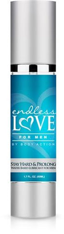 Endless Love Stay Hard Water Based Lubricant for Men 1.7 Oz ENHANCERS