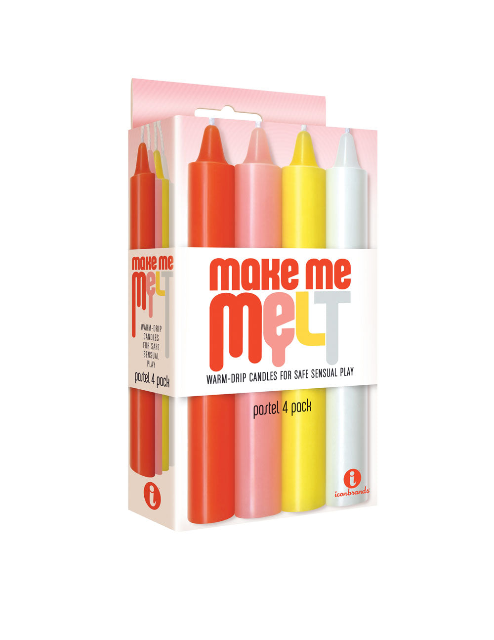 Make Me Melt Drip Candles Pastel Drip Candles 4 Pack Multi Drip Candles