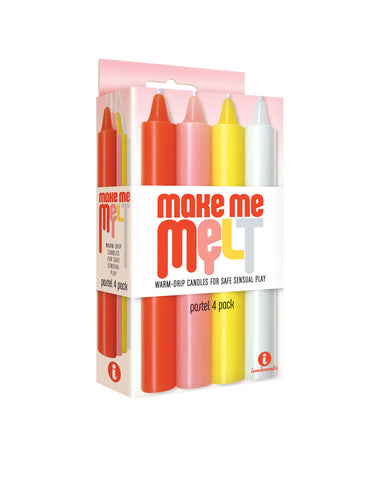 Make Me Melt Drip Candles Pastel Drip Candles 4 Pack Multi Drip Candles