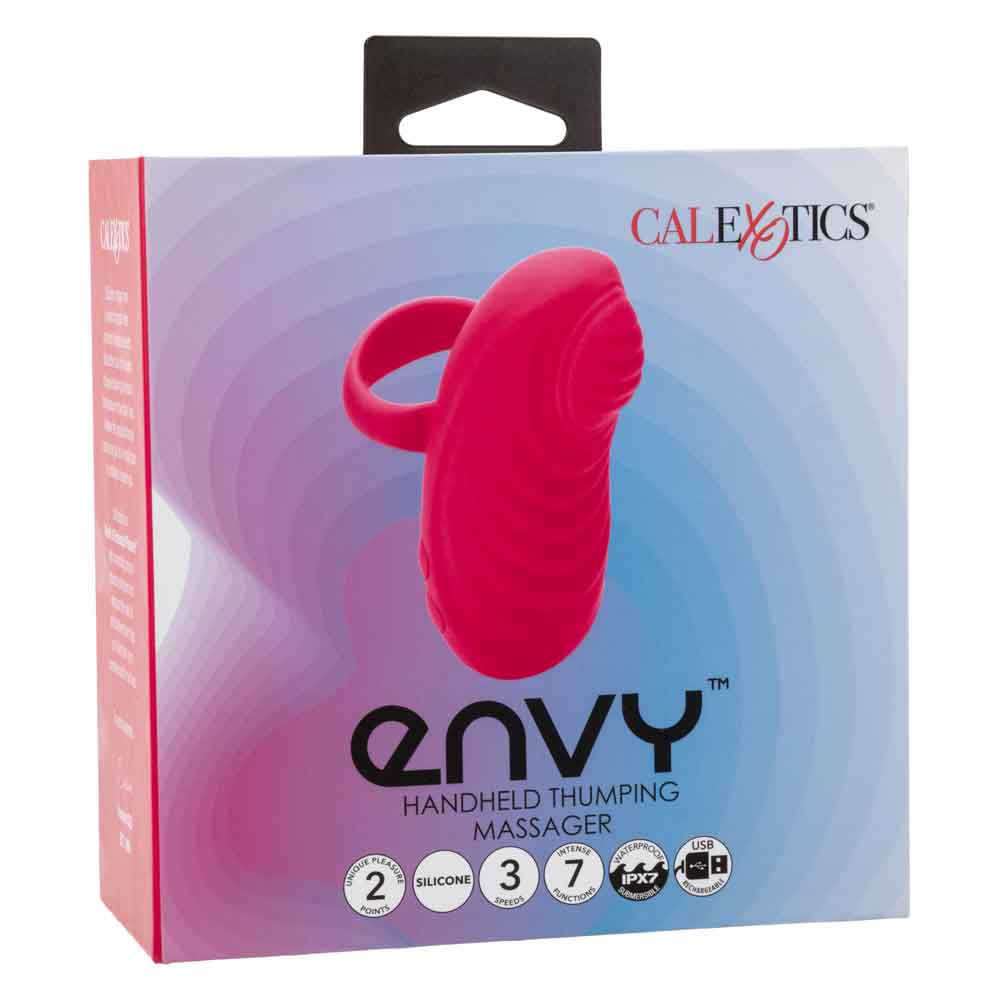 Envy Handheld Thumping Massager Pink Silicone Waterproof, 7 Functions, Rechargeable > Vibrators > Finger Vibrators