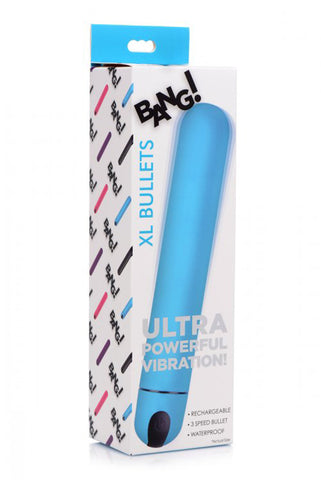 Bang XL Bullet Vibrator Black – Extra Large Rechargeable Vibrator Blue BULLETS