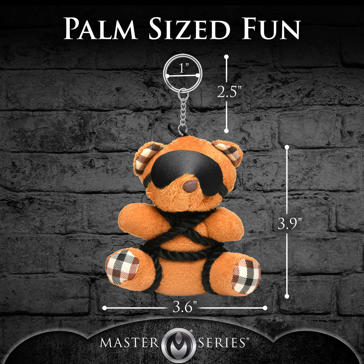 Rope Teddy Bear Keychain – Bondage-Inspired Accessory > Novelties > Gag Gifts