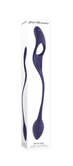 Zero Tolerance Tip to Tail Vibrating Plug and Penis Ring Purple > Anal Range > Vibrating Butt Plugs
