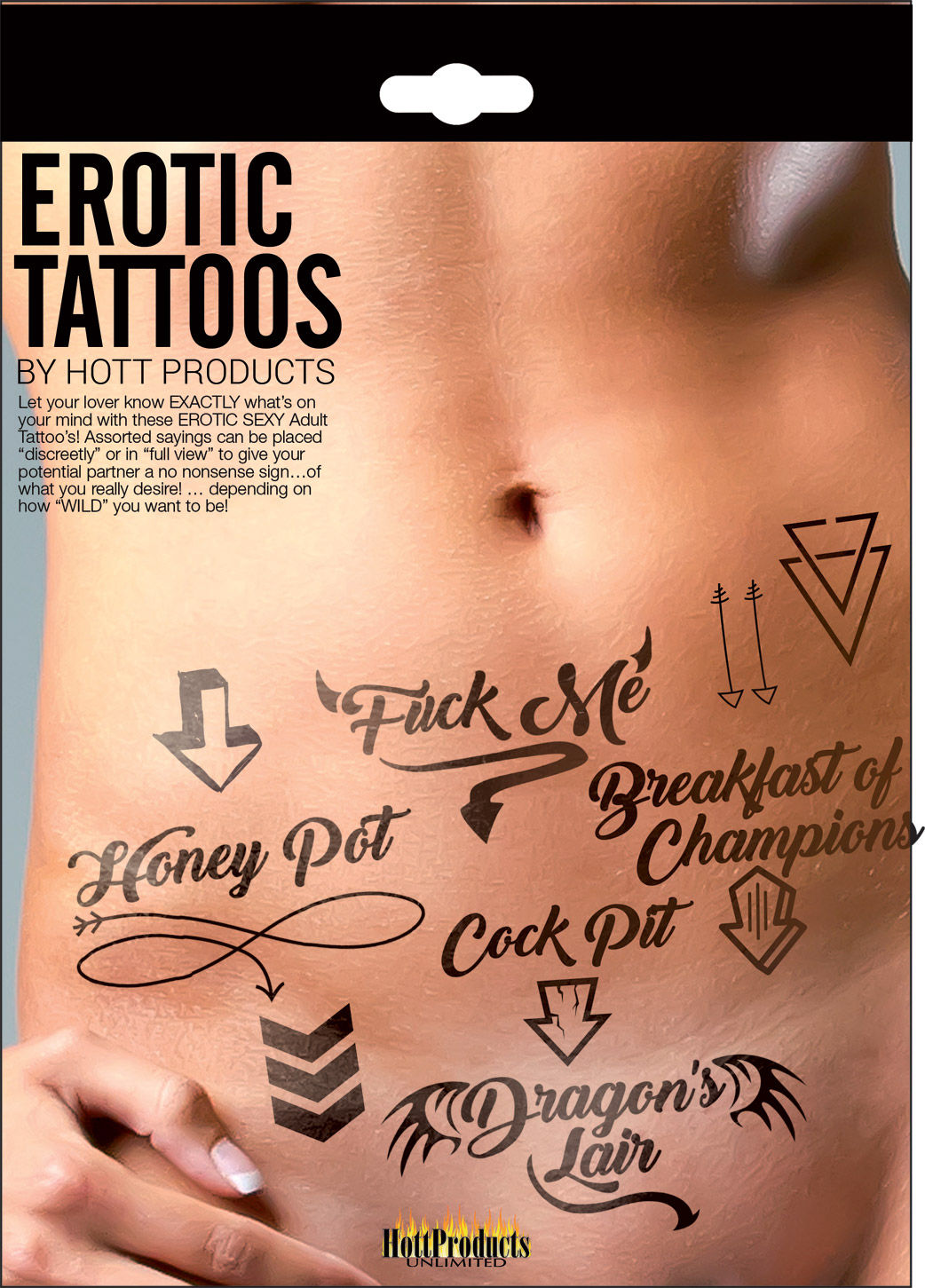 Erotic Assorted Temporary Tattoos Pack > Clothes > Body Jewellery (Non Piercing)