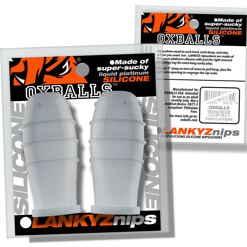 Lankyz Silicone Nipsuckers (Clear) – Silicone Nipple Sucking Toy Clear Nipple Suckers