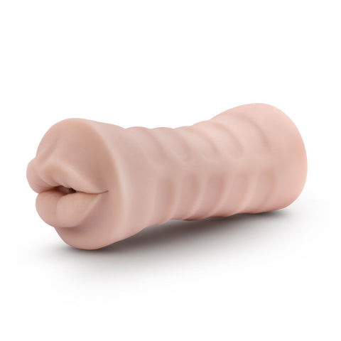 M For Men Angie (Vanilla) – Rechargeable Vibrating Masturbator Strokers - Auto