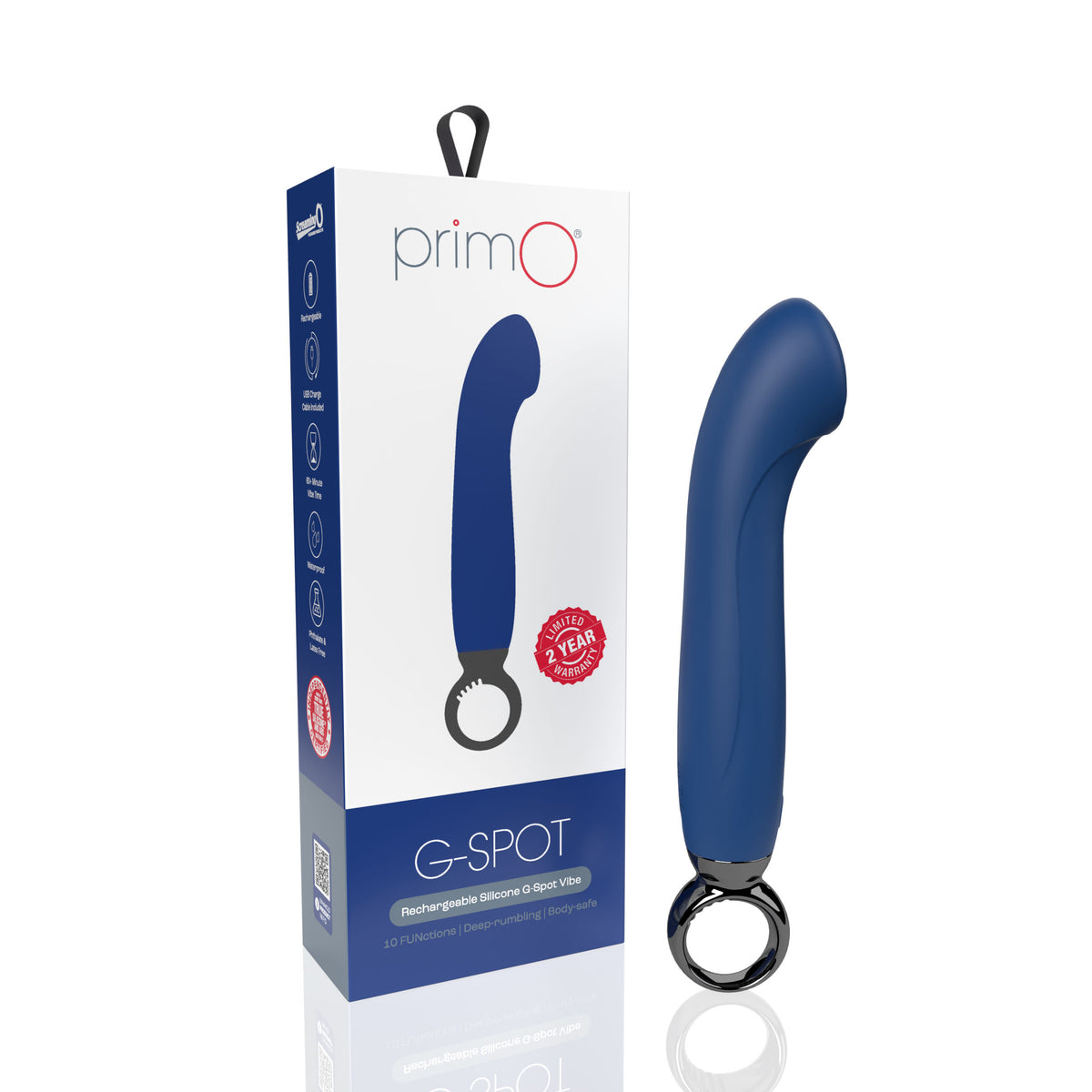Screaming O PrimO G-Spot Vibrator – Powerful 5+5 Vibration Settings G-Spot Vibrator Blue > Vibrators > G-Spot