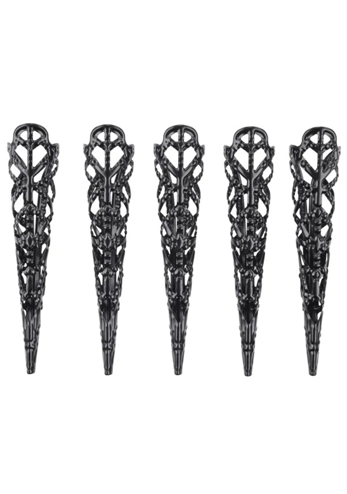Sex & Mischief Sensory Fingertips - 8.25 cm Black Alloy Medical Themed