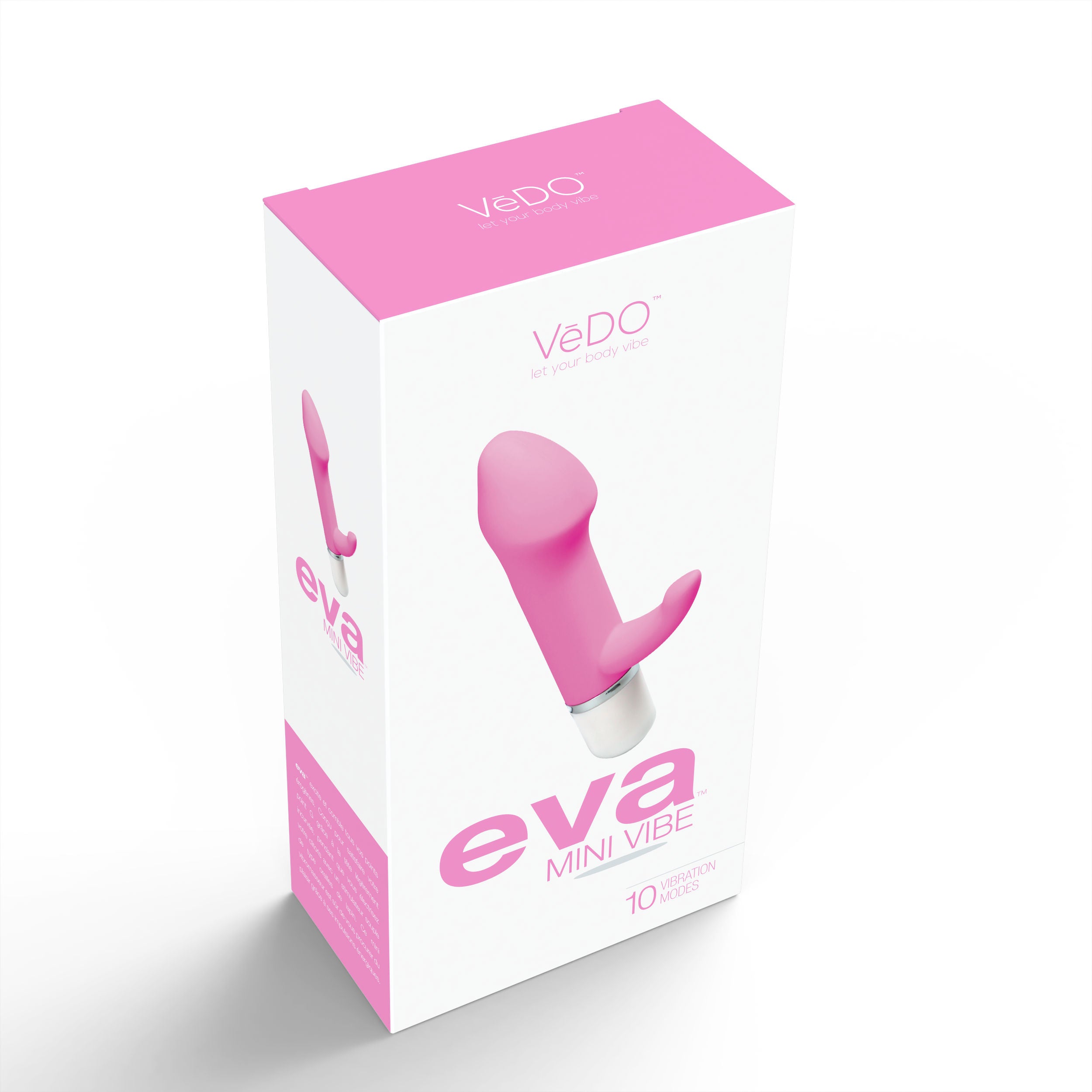 Eva Mini Vibe Pink Rabbit Style G-Spot and Clitoral Vibrator VIBRATORS-RABBIT