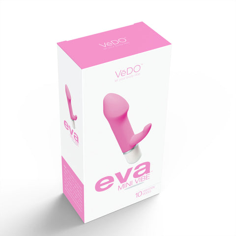 Eva Mini Vibe Pink Rabbit Style G-Spot and Clitoral Vibrator VIBRATORS-RABBIT