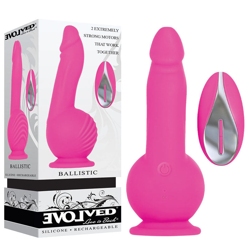 Evolved Ballistic 19 cm Vibrating Dong with Remote > Vibrators > Realistic Vibrators