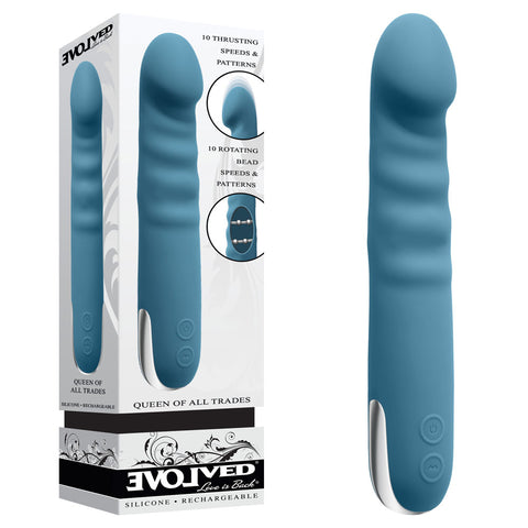 Evolved QUEEN OF ALL TRADES 22.6 cm USB Rechargeable Vibrator Vibrators