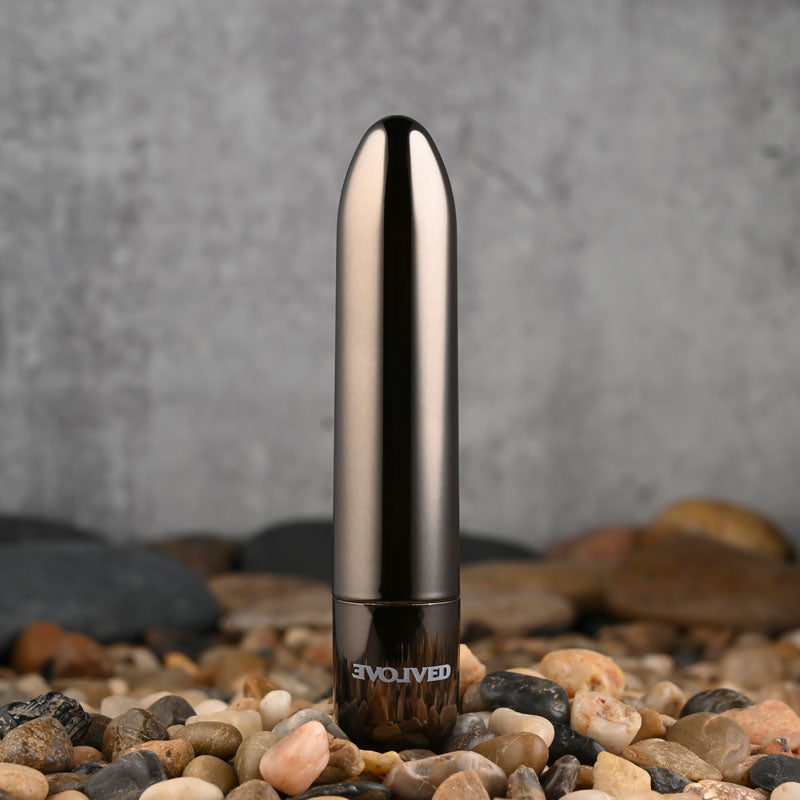 Evolved Real Simple (Black) – USB Rechargeable 10 cm Bullet Vibrator > Vibrators > Mini Vibrators