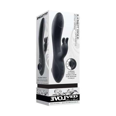 Evolved Rabbit Hole 21.2 Centimeter USB Rechargeable Rabbit Vibrator VIBRATORS-RABBIT