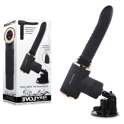 Evolved TOO HOT TO HANDLE Thrusting Vibe 7 Speed USB Rechargeable DONGS Thrusting