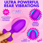 Bang! Ribbed Vibrating Silicone Butt Plug – Rechargeable Anal Vibrator > Anal Range > Vibrating Butt Plugs