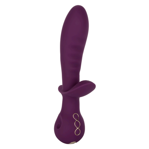 Obsession Lover Turbo-Charged Dual Vibrator in Purple with 10 Vibration Functions and Waterproof Silicone Design Vibrators