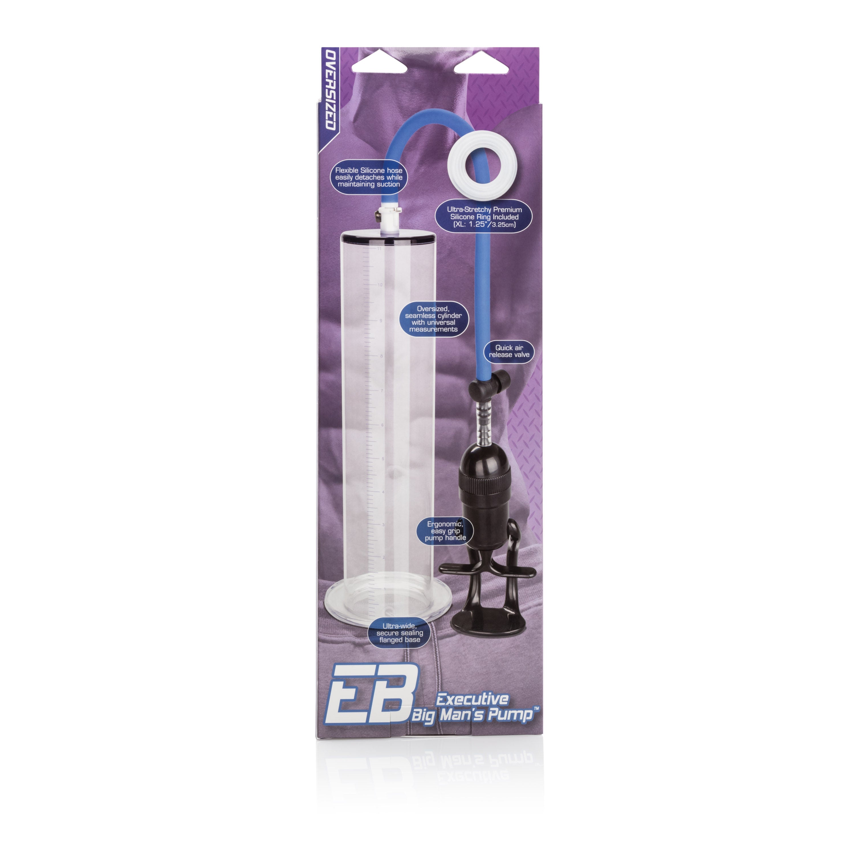 Executive Big Man's Penis Pump With XL Silicone Enhancer Ring PUMPS