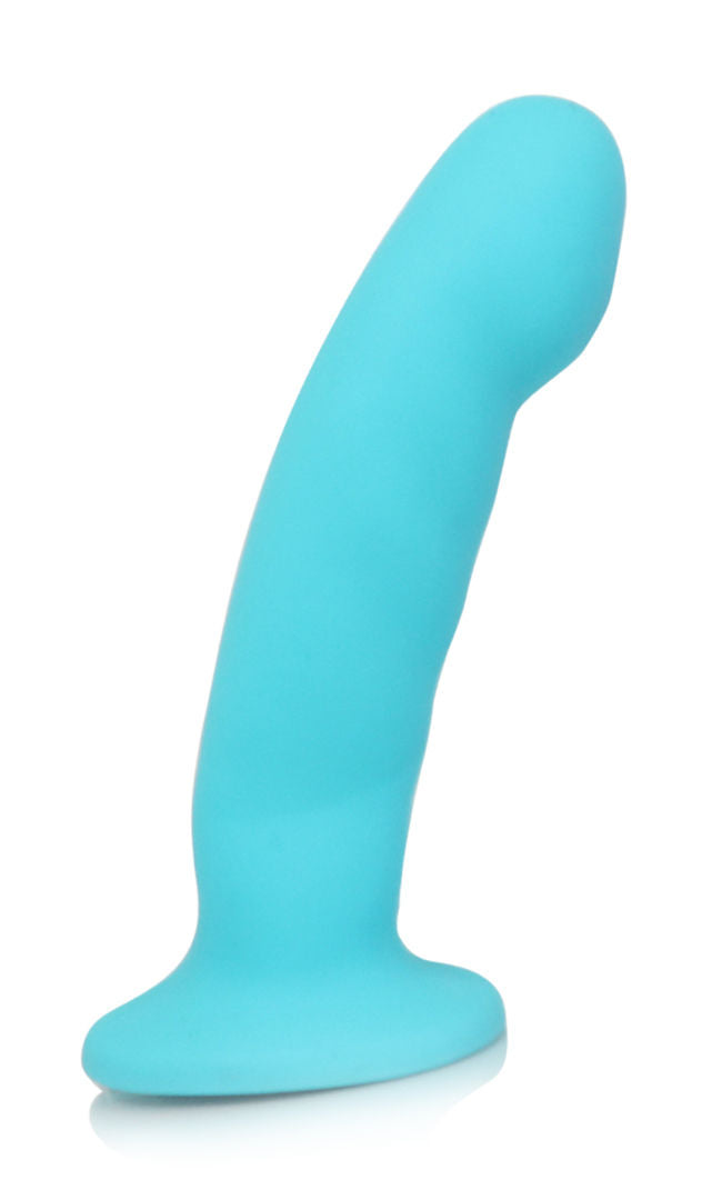 Cici– Silicone G-Spot 5" Dong with Satin Smooth Finish - Pink / Purple / Blue > Dildos > Neutral Dildos