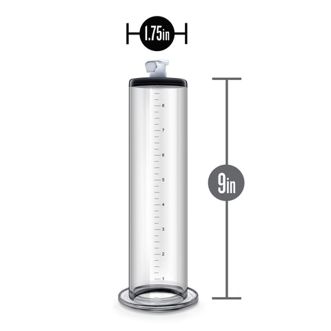 Blush Performance 9 Inch Clear Penis Pump Cylinder 1.75 Inch