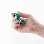 Rear Assets Petite Anal Toy – Body-Safe Aluminum Lightweight Petite Anal Toy Teal Small > Anal Range > Jewel Butt Plugs