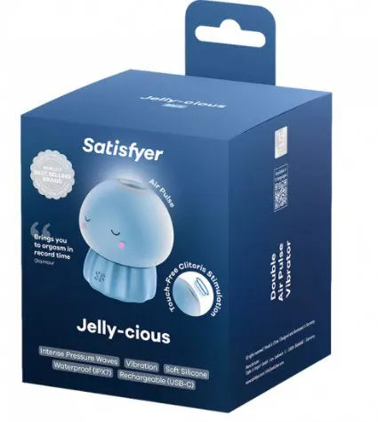 Satisfyer Jelly-Cious – Waterproof Air Pulse and Vibrating Clitoral Stimulator