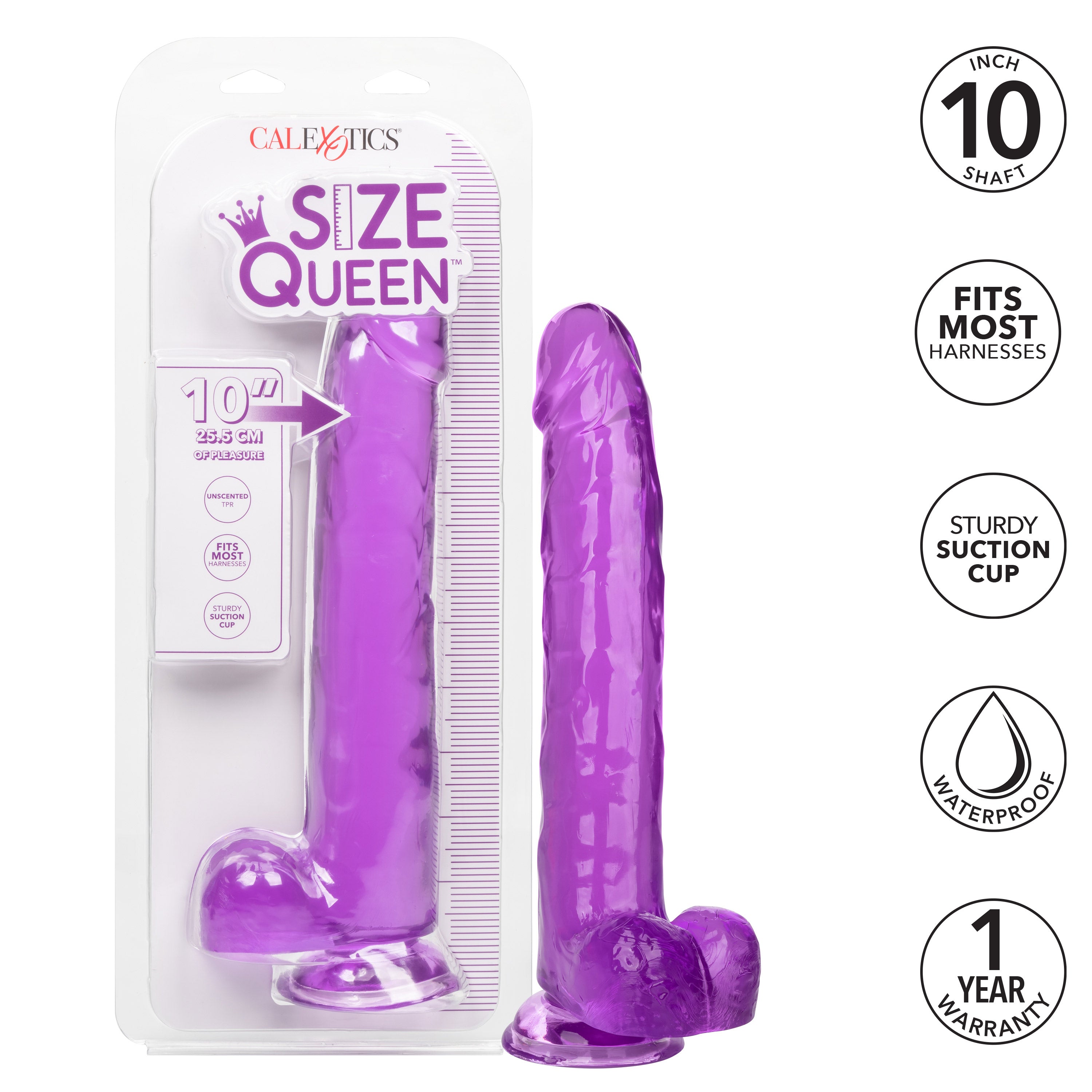 Size Queen 10 Inch Realistic Blue Dildo > Dildos > Large Dildos